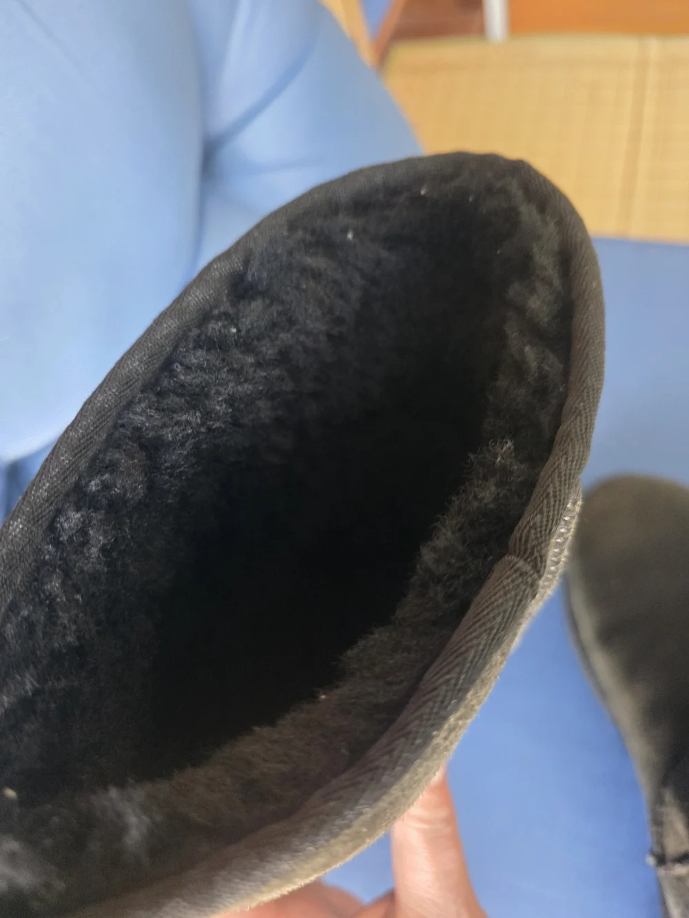 UGG Australia Classic Tall Black Sheepskin Boots Size 9